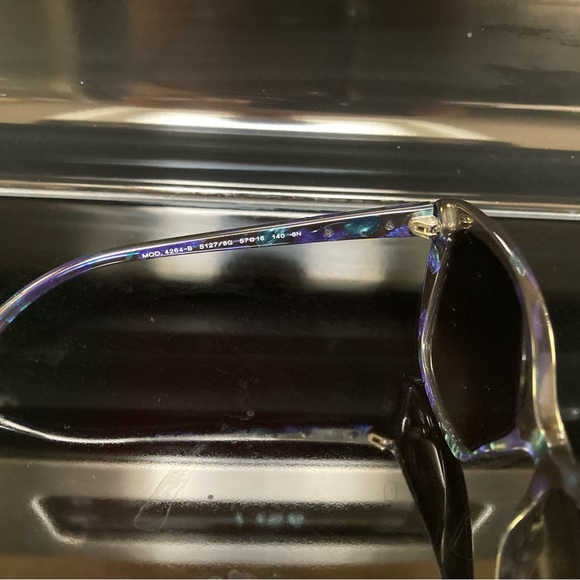 New Versace MOD4264-B 5127/8G. Blue Green Butterfly Shape Sunglasses - Picture 13 of 16